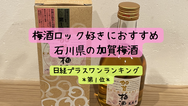 加賀梅酒　石川　石川県日経プラスワンランキング第１位　石川県加賀の梅酒　